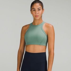 Lululemon high neck sports bra in tidewater teal